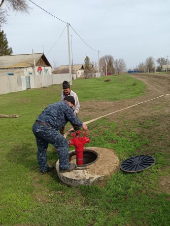 В целях пожарной безопасности постоянно проводятся осмотры пожарных гидрантов
