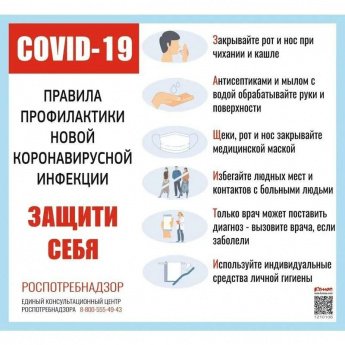 Правила профилактики коронавирусной инфекции